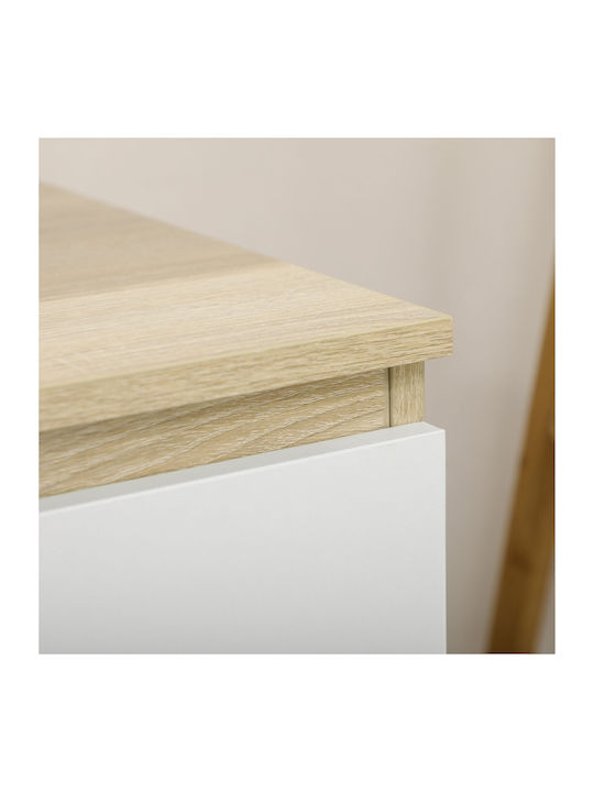 Wooden Chest of Drawers with 6 Drawers 135x48x77cm
