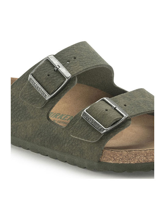 Arizona Vegan Micro Fibre Ανδρικά Σανδάλια σε Πράσινο Χρώμα Narrow Fit