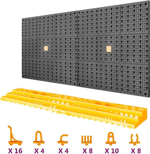 vidaXL Perforierte Wand 100x50cm 151833