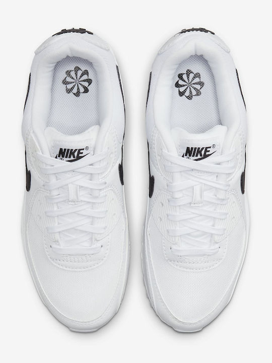 Air Max 90 Adidași Pentru Femei Albi / Negri