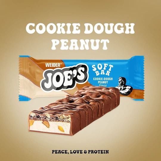 Weider Joe's Soft Bar Блокче с 28% Протеин & Вкус Cookie Dough Peanut 50гр
