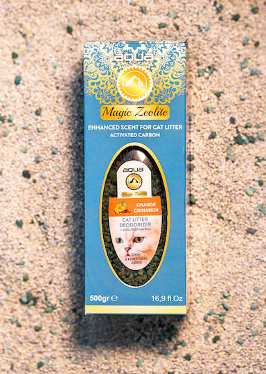 Aqua Pet Magic Zeolite Αρωματικό Τουαλέτας Γάτας Orange Cinammon 1τμχ 500gr