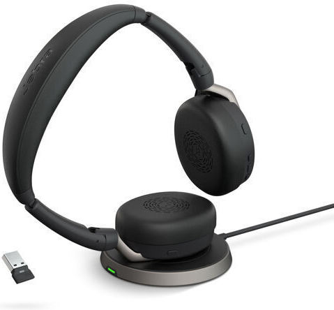 Jabra Evolve2 65 Flex MS Stereo VOIP Headset USB-A Wireless Charging (26699-999-989)