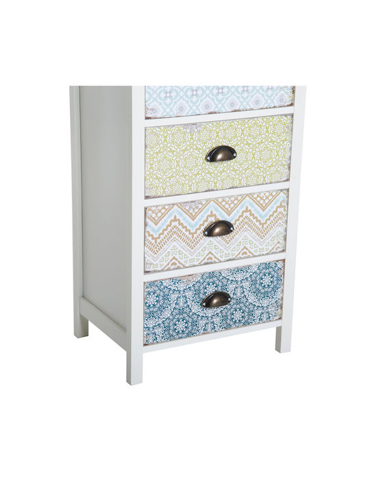 Drawers Storage Wooden with 5 Drawers L46xW34xH97.5cm