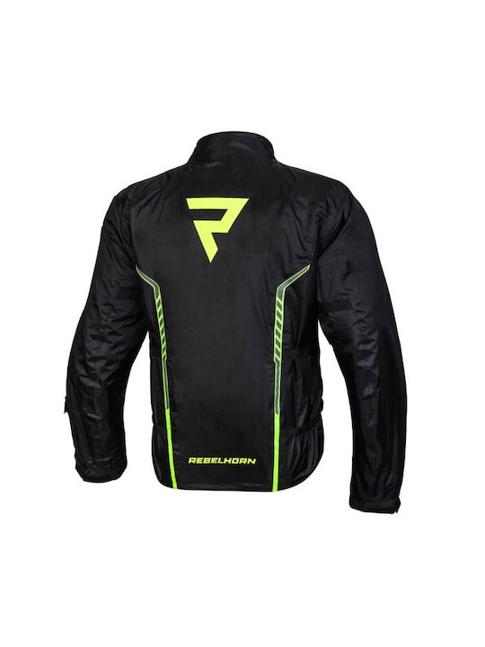 Rebelhorn Patrol Herren Motorradjacke Wasserdicht Gelb