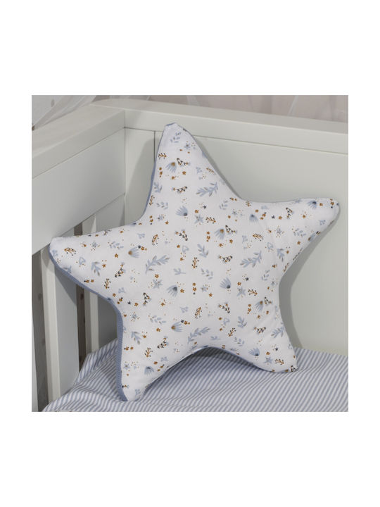 Baby Oliver Crib Decorative Pillow Star Blue 37x37cm