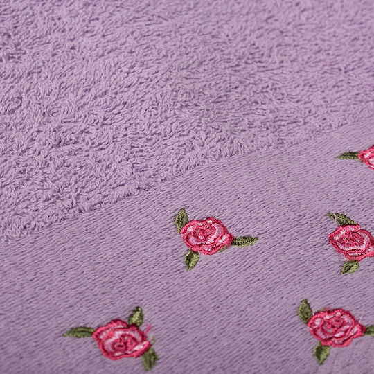 Dimcol Bath Towel 70x140cm Purple Weight 450gr/m²