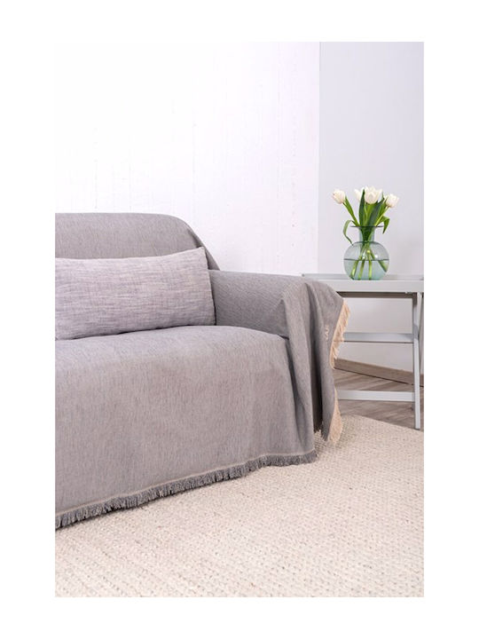 Naf Naf 358-78 Ριχτάρι Διθέσιου Καναπέ Chenille 180x250εκ. Grey