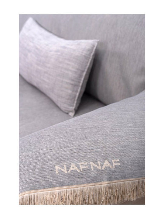 Naf Naf 358-78 Ριχτάρι Διθέσιου Καναπέ Chenille 180x250εκ. Grey