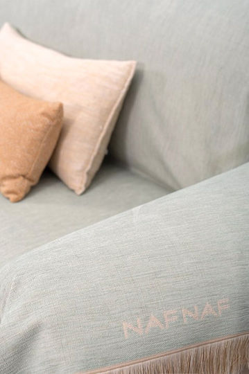 Naf Naf Naf Naf Zweisitzer-Sofa Überwurf Chenille 180x250cm Mint