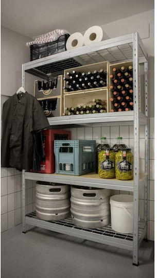 AR Shelving Dexion Shelf Galvanized 90x45x180cm With 5 Shelves Total Load Capacity 1500kg