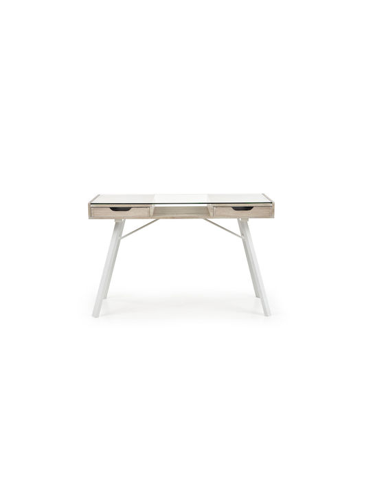 Kinderschreibtisch aus Melamin Beige 120x60x76cm