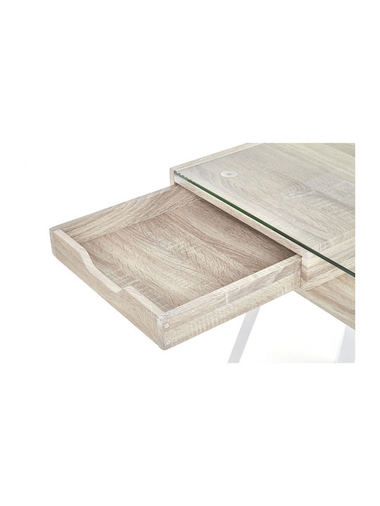 Kinderschreibtisch aus Melamin Beige 120x60x76cm