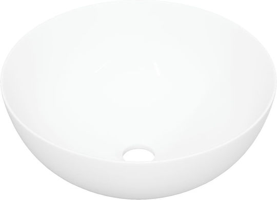 vidaXL Επικαθήμενος Νιπτήρας Κεραμικός 36x36x15cm Λευκός