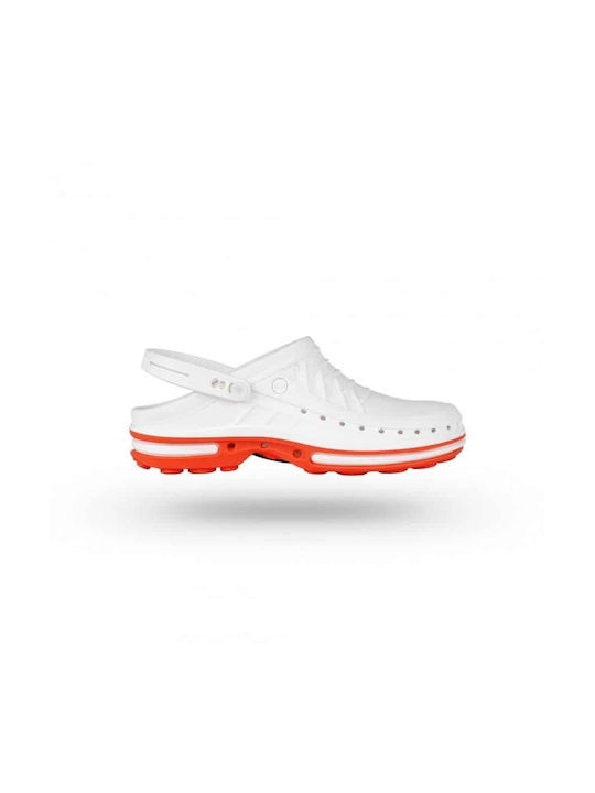 Wock Clog Clog Sambo Unisex Orange-Weiß