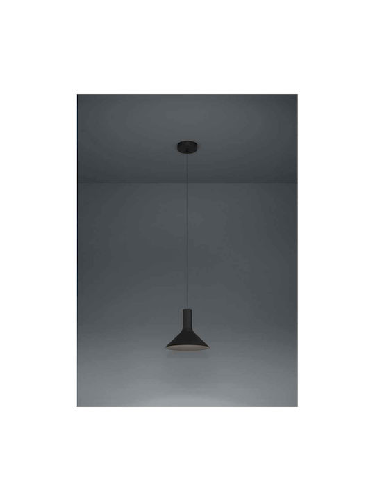 Eglo Morescana Hängende Deckenleuchte Einfaches Licht Glocke für Fassung E27 Schwarz