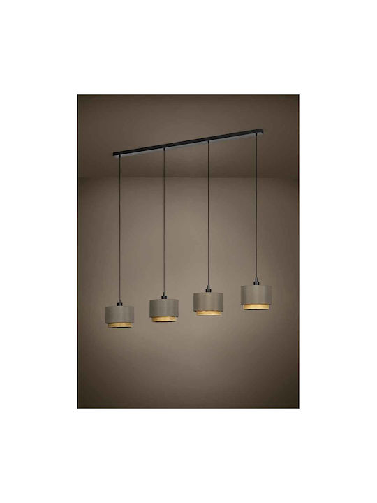 Eglo Marchena Pendant Chandelier Rail for 4 Bulbs E27 Brown