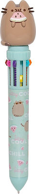 Grupo Erik Pusheen Cat Foodie Collection Stift Kugelschreiber mit Mehrfarbig Tinte