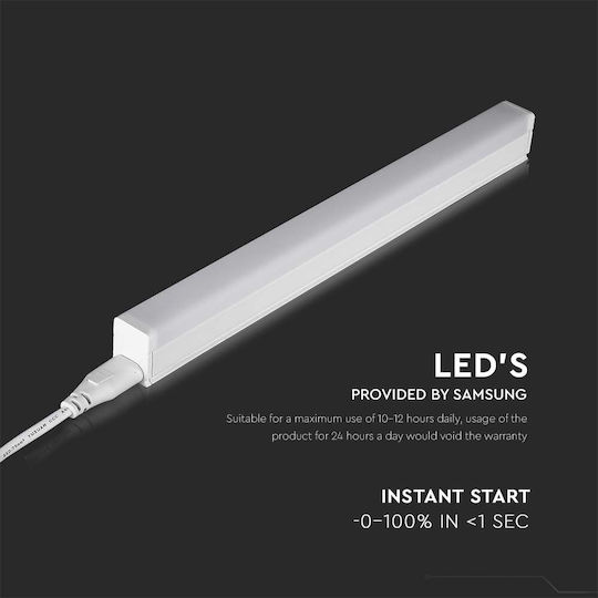 V-TAC Φωτιστικό Πάγκου Κουζίνας LED 7W Naturweiß mit Schalter M55.1xB2.7xH3cm.