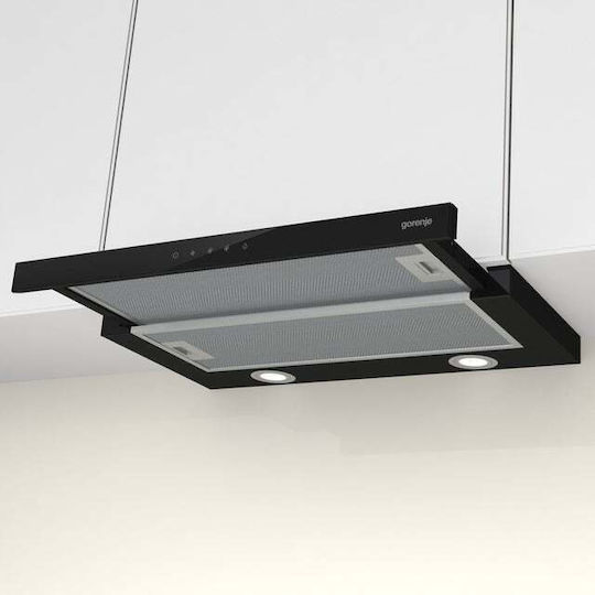 Gorenje TH64E4BG Sliding Vent Hood 60cm Black