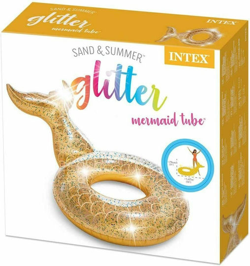 Intex Glitzer Meerjungfrau Aufblasbares Weiterfahren Wasser Gold mit Glitzer