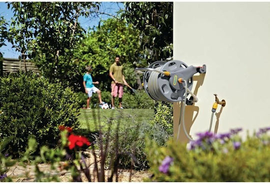 Hozelock Ανέμη Ποτίσματος Τοίχου με Λάστιχο 25m 1/2" με Χερούλι Μαζέματος 00110