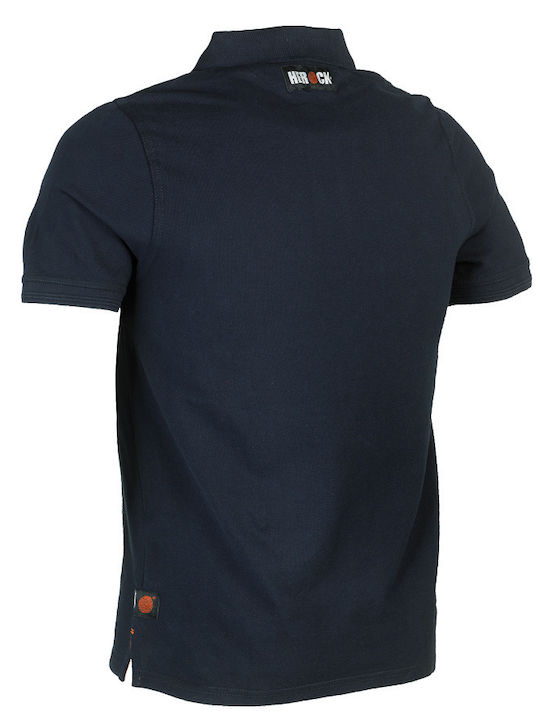 Herock Levi Κοντομάνικη Μπλούζα Εργασίας Polo Navy Μπλε