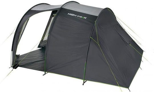 High Peak Χειμερινή Σκηνή Camping Τούνελ Πράσινη με Διπλό Πανί για 4 Άτομα 435x240x180εκ.
