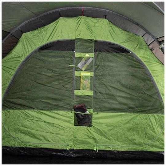 High Peak Bozen 6.0 Χειμερινή Σκηνή Camping Τούνελ Πράσινη με Διπλό Πανί για 6 Άτομα 360x525x210εκ.