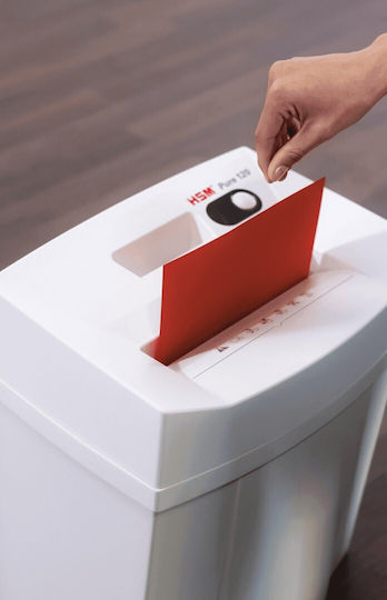 HSM Aktevernichter Pure 120 Streifenschnitt 6 Blätter mit Behälter 20Es