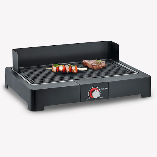 Severin Επιτραπέζια Ηλεκτρική Ψησταριά Σχάρας 2200W Ανοξείδωτη με Ρυθμιζόμενο Θερμοστάτη 44.5x26εκ.