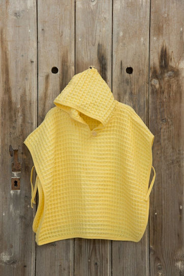Nima Spicy Kids Beach Poncho Yellow 140 x 70cm