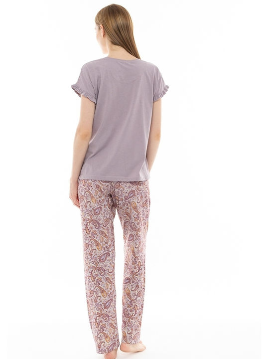 Pink Label Summer Women's Pyjama Set Pink