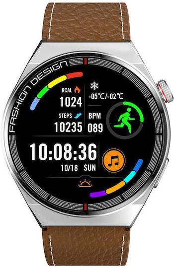 XO J1 Porsche Smartwatch with Heart Rate Monitor (Silver)