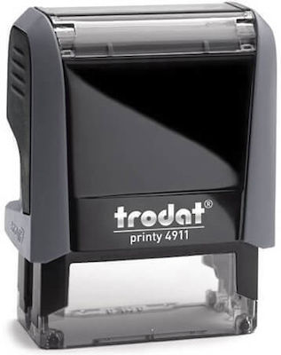 Trodat Αυτομελανούμενη Rectangular Self-Inking Text Stamp with Black Ink