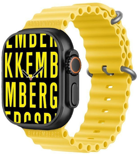 Bikkembergs BK12-12 Big Алуминий Смартчасовник с Пулсомер (Жълт)