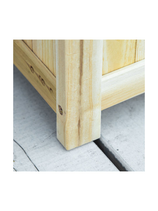 Outsunny Ζαρντινιέρα Ξύλινη Μπεζ 70x30x25εκ.