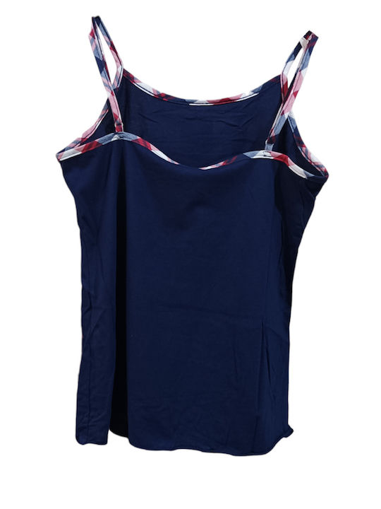 Lydia Creations Set Pijamale pentru Femei Albastru marin