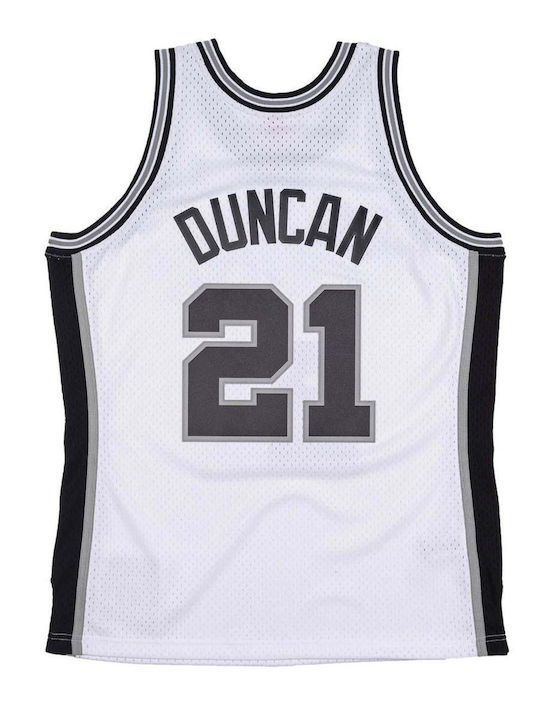 Mitchell & Ness Spurs Ανδρική Φανέλα Μπάσκετ