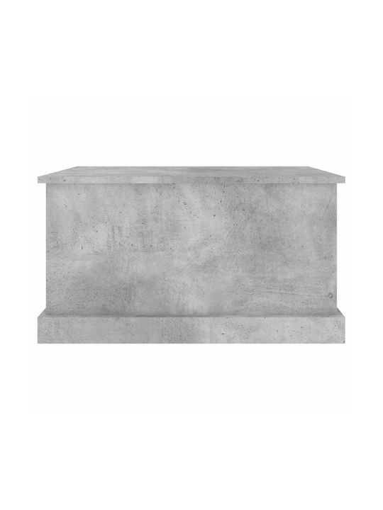 vidaXL Wooden Storage Box with Lid Gray 70x40x38cm