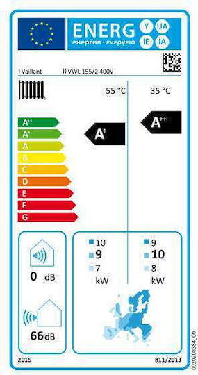 Vaillant aroTHERM VWL 155/2 A 400V Wärmepumpe 14.6kW Dreiphasig 63°C Monoblock