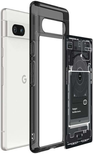 Spigen Ultra Hybrid Umschlag Rückseite Kunststoff 2mm Schwarz (Google Pixel 7a)