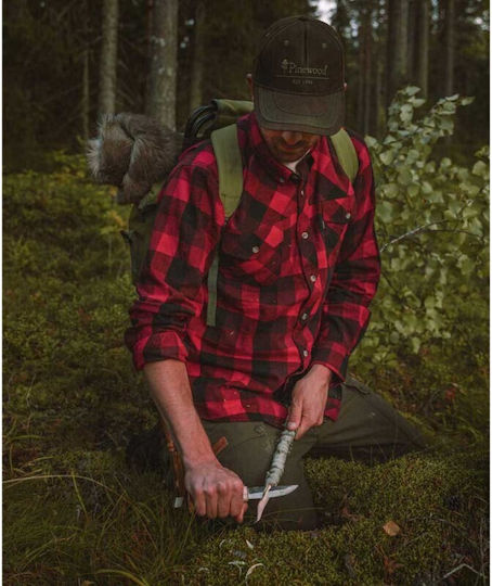 Pinewood Lumbo Hunting Shirt Red/Black Shirt Red