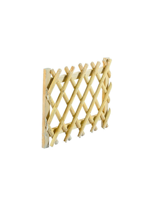Trellis Pliabil De Grădină Din Lemn Cu Design În Grilă Romb Bej 60x100cm