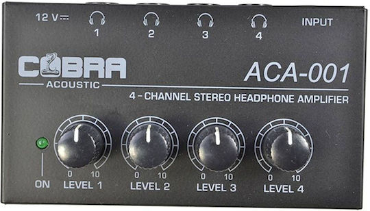 Cobra ACA-001 Portable Analog Headphone Amplifier 4 Channels with Jack (6.3mm)