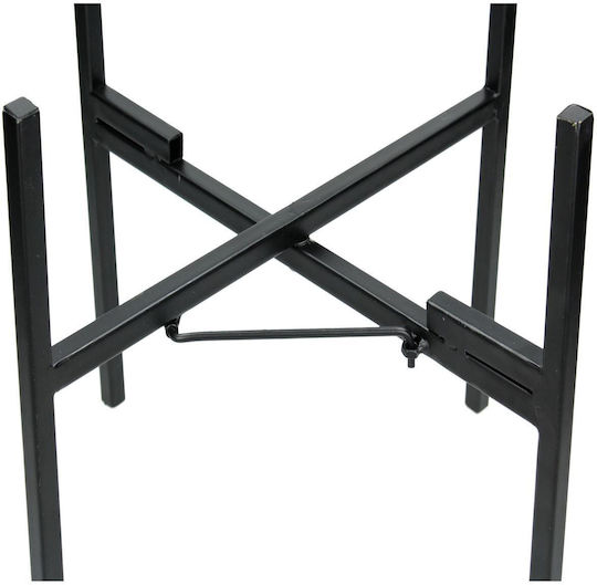 ArteLibre Planter Metal Gold with Stand 35x35x37.5cm.