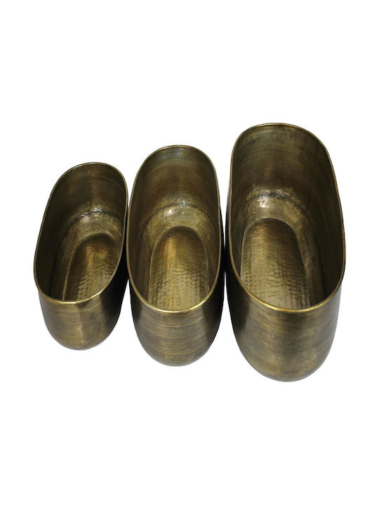 ArteLibre Übertopf Metall Bronze 74x34.5x29εκ.