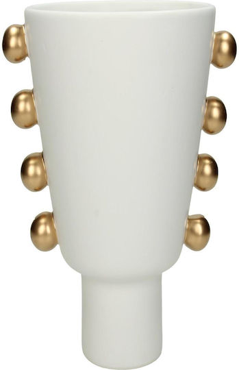 ArteLibre Planter Ceramic White 17.7x17.7x20.5cm.
