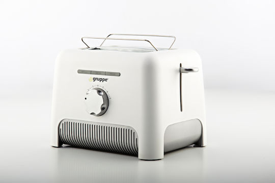 Gruppe T336 Toaster 2 Schlitze 870W Weiß