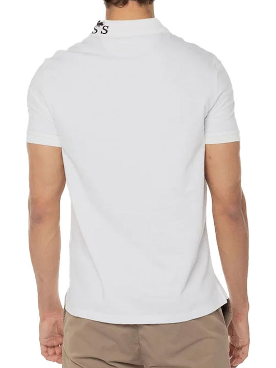 Guess Ανδρικό T-shirt Polo Λευκό